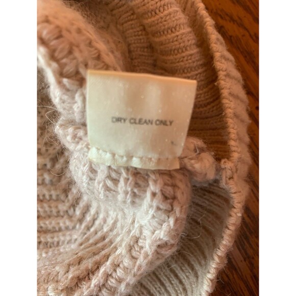 Angora Blend Shawl Neck Fisherman Sweater Sz Small/Runs Large Cozy Relaxed Soft - Picture 8 of 12